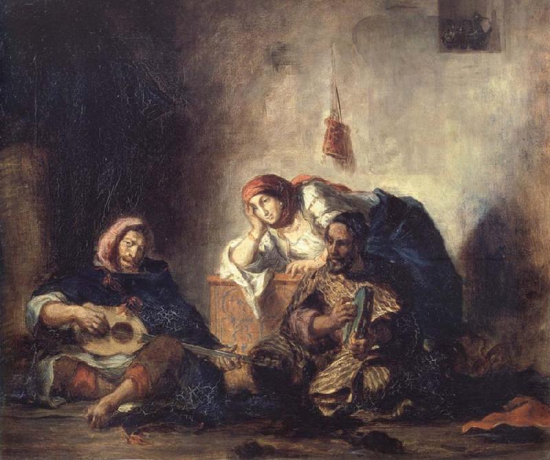 Eugene Delacroix Jewish Musicians of Mogador oil painting picture
